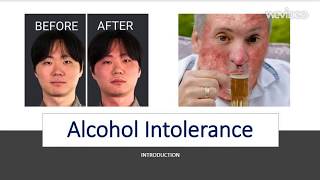 Alcohol intolerance ALCOHOL ALLERGY [upl. by Engracia681]