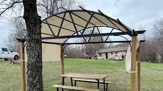 Happatio 10’ x 13’ Pergola Review and demo video by Sara [upl. by Nolly813]