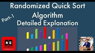 Randomized Quick Sort Algorithm  Randomized Quicksort Example  Algorithm Design  PART 36 [upl. by Magnuson]