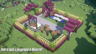 How to build a playground in Minecraft [upl. by Simmonds]