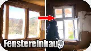 48  Fenster im Fachwerkhaus abdichten und mit Lehm einputzen  ohne Bauschaum [upl. by Spenser]