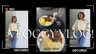 VLOG COOKING DECOREX SHOW SOUTH AFRICAN YouTuber [upl. by Aerbas883]