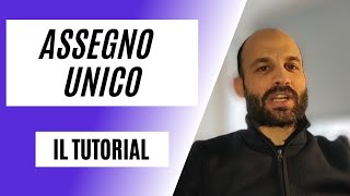 ASSEGNO UNICO E UNIVERSALE il TUTORIAL ESTREMO [upl. by Noemad]