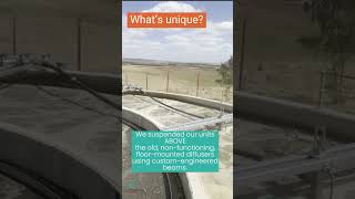 Wastewater Aeration Quick Upgrade No Floor Install Needed wastewatertreatment aeration [upl. by Pippy335]