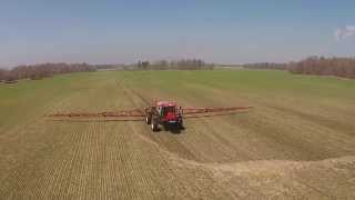 Case IH 4440 sprayer dji vision plus [upl. by Annyrb]