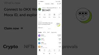 How to import a token contract address to your okx wallet😊 [upl. by Bortman]