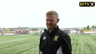 POSTMATCH REACTION  Brian Easton v Forfar Athletic [upl. by Nwahsiek]