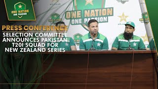 Press Conference  Selection Committee Announces Pakistan T20I Squad for New Zealand Series  MA2A [upl. by Elladine457]