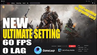 Gameloop Best Settings For Call Of Duty Mobile No Lag Tutorial [upl. by Alys]