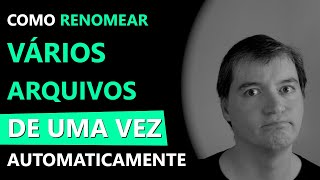 Ex 018  Como Renomear Vários Arquivos De Uma Vez Automaticamente  Excel VBA [upl. by Heindrick]