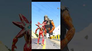 GTA V  kya nuclear godzilla ironman ke friends ki jaan bacha payega 😱 ironman gta5 shorts [upl. by Aikat]