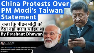 PM Modi Should Not Have Said This Says China  China Officially Protests Over PM Modis Taiwan Tweet [upl. by Ajnek]