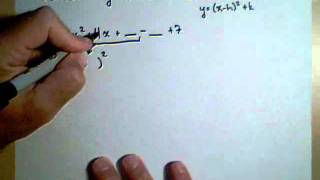 Changing a Quadratic to Vertex Form [upl. by Abshier973]