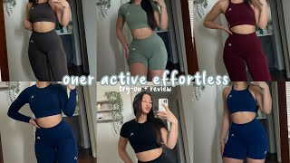 ONER ACTIVE EFFORTLESS COLLECTION REVIEW  going over all the styles and colorways  sizing [upl. by Marquis819]