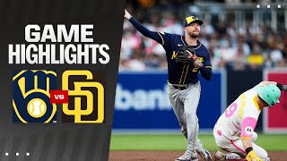 Brewers vs Padres Game Highlights 62124  MLB Highlights [upl. by Bellda]