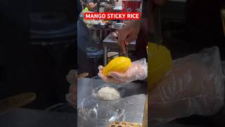 Thai Street Food  Custardy Mango Sticky Rice [upl. by Hartzell]