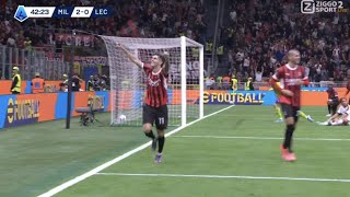 Christian Pulisic Goal AC Milan Vs Lecce 20 All Goals Results Highlights amp Match Analysis [upl. by Adlesirk]