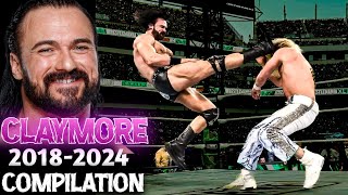 WWE Drew McIntyre Claymore Kick Compilation 20182024 [upl. by Acquah414]