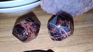 Garnet crystals set 3 cm [upl. by Hameerak]