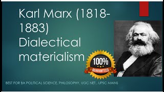 Karl Marx dialectical materialism full concept video  Hegel vs Karl marx  political ideas of Marx [upl. by Holbrook808]