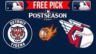 Detroit Tigers vs Cleveland Guardians MLB ALDS Game 2 Free Pick Monday 10724  Picks And Parlays [upl. by Airdnaz]