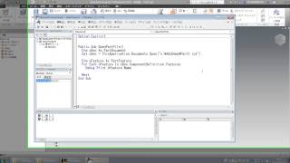 Inventor2013 API 入門 VBAマクロ作成＆マクロボタンからの起動 [upl. by Ahsienauq]