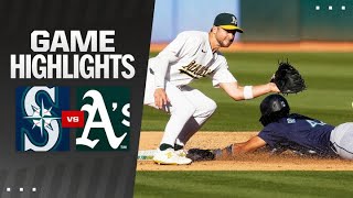 Mariners vs As Game Highlights 9224  MLB Highlights [upl. by Ahsinert]