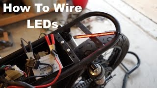 How to Wire Motorcycle LED Lights [upl. by Imot]