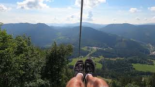 Zipline Annaberg POV komplette Fahrt [upl. by Nairim]