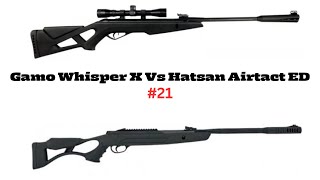 Gamo Whisper X Vs Hatsan Airtact ED [upl. by Ahsian]