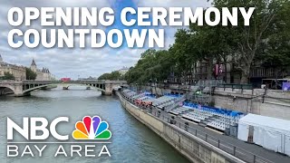 Countdown to the 2024 Paris Olympics opening ceremony [upl. by Siradal]