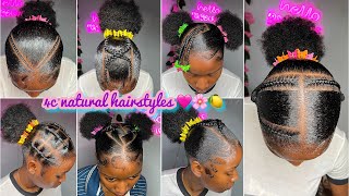 🍏🍋🍡BEST 4c natural HAIRSTYLES  𝐒𝐥𝐚𝐲𝐞𝐝 edges 🩵 NEW TRENDY NATURAL hairstyles 🍏🦋 [upl. by Frances]