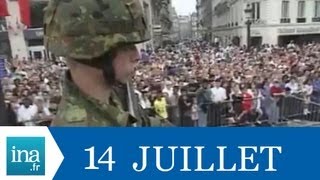 Défilé du 14 Juillet à bord dun char allemand  Archive vidéo INA [upl. by Claus]