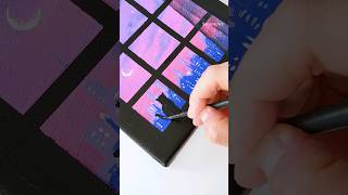 Window Cityscape acrylic painting technique art painting paintingtutorial [upl. by Aber]