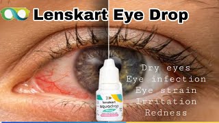 👁Lenskart aquadrop Natural Eye Drop  Treat eye infection redness burning itchingstrain [upl. by Andriana]