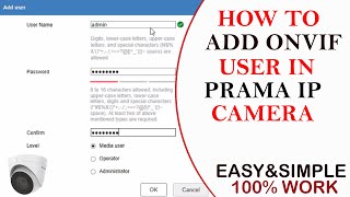 IP CAMERA ONVIF SETTING  prama ip camera onvif setup in hindi [upl. by Aisilef]
