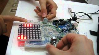 2Player Pong Game Using Arduino Uno and 8x8 Led Matrix [upl. by Burke]