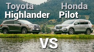 Toyota Highlander VS Honda Pilot  Frente a Frente [upl. by Shelley647]