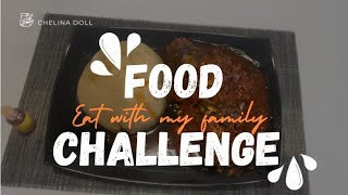 NEW FUN GAME TO PLAY WITH FAMILY one minute food challenge [upl. by Hamlin]