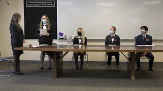 Connell High School HOSA Parliamentary Procedure 2021 [upl. by Koral]