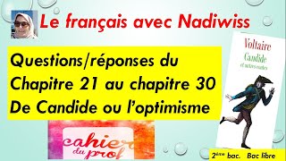 Candide QuestionsRéponses du chapitre 21 au chapitre 30 Voltaire [upl. by Emmi]