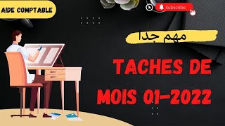 les taches dun aide comptable mois 012022 [upl. by Battat504]