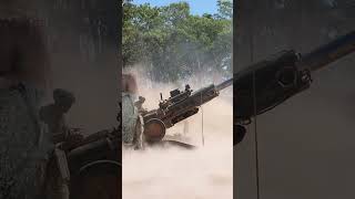 US Marines Australian Army fire M777A2 howitzers during Exercise Thunder Walk 24 [upl. by Suiramaj539]