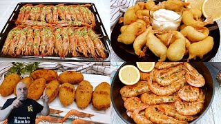 4 Recetas de Gambones o Langostinos para NAVIDAD ¡¡FACILES Y ECONOMICAS 🤩🎄BRUTAL [upl. by Nyar]