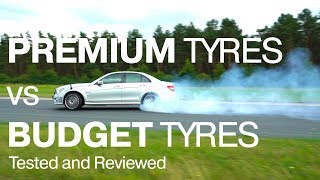 How BAD can tyres make a car Premium VS Budget tyres tested and reviewed [upl. by Topliffe]