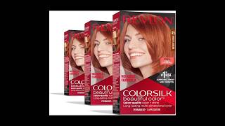 Revlon ColorSilk Permanent Hair Color LongLasting HighDef with 100 Gray Coverage 45 Bright Auburn [upl. by Fuld954]