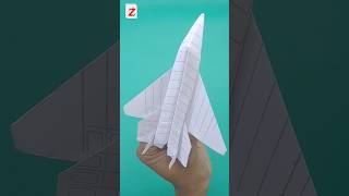 Cara Membuat origami pesawat kertas jet tempur F35 [upl. by Ferrand]