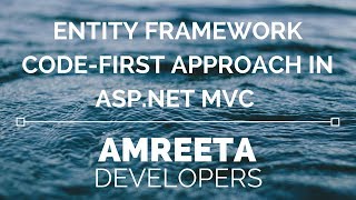 Entity Framework Code First Approach in ASP Net MVC  Generating Data [upl. by Ris605]