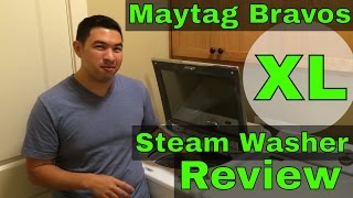 Maytag Bravos XL Steam Clothing Washer  Use  Review  Demonstration [upl. by Ecirtam]