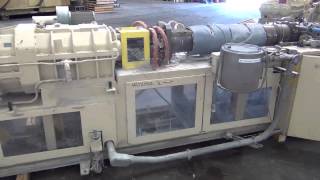 Used American Maplan 88mm CounterRotating Twin Screw Extruder stock  44112002 [upl. by Margarita]